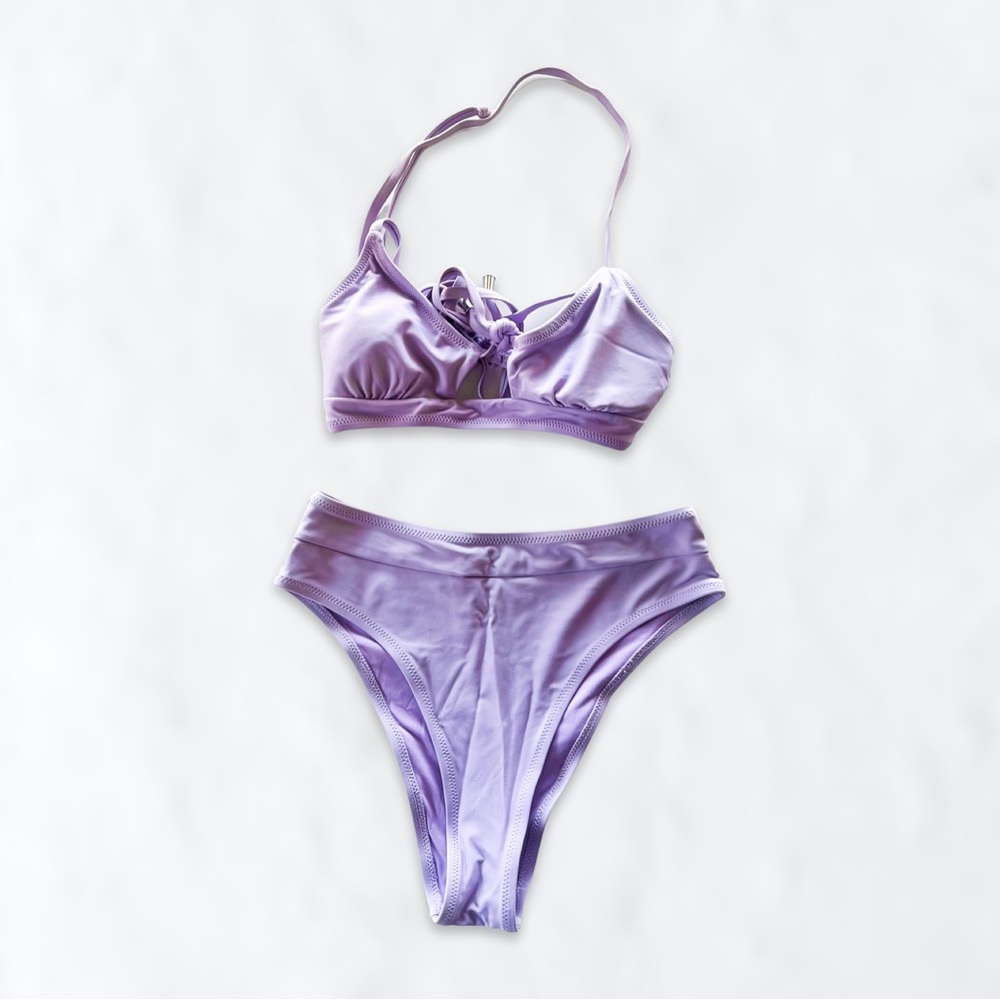 🌊 Cupshe Light Purple Bikini SET